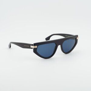 Victoria Beckham VB685S 415 Sunglasses Blue Cat Eye Frame, Blue Lenses